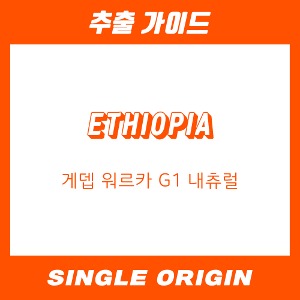 [싱글 오리진] 에티오피아 게뎁 워르카 G1 내츄럴