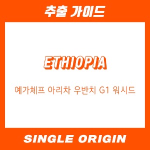 [싱글 오리진] 에티오피아 예가체프 아리차 우반치 G1 워시드