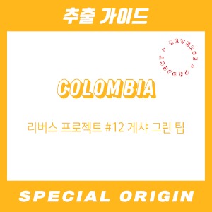 [스페셜 오리진] 콜롬비아 리버스 프로젝트 #12 게샤 그린 팁
