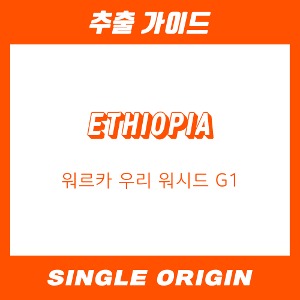 [싱글 오리진] 에티오피아 워르가 우리 워시드 G1
